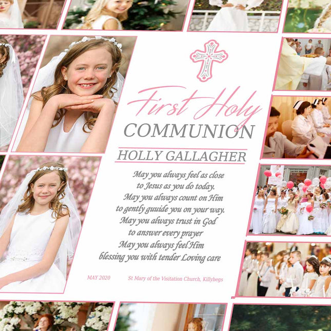 First Communion Blessing On Canvas