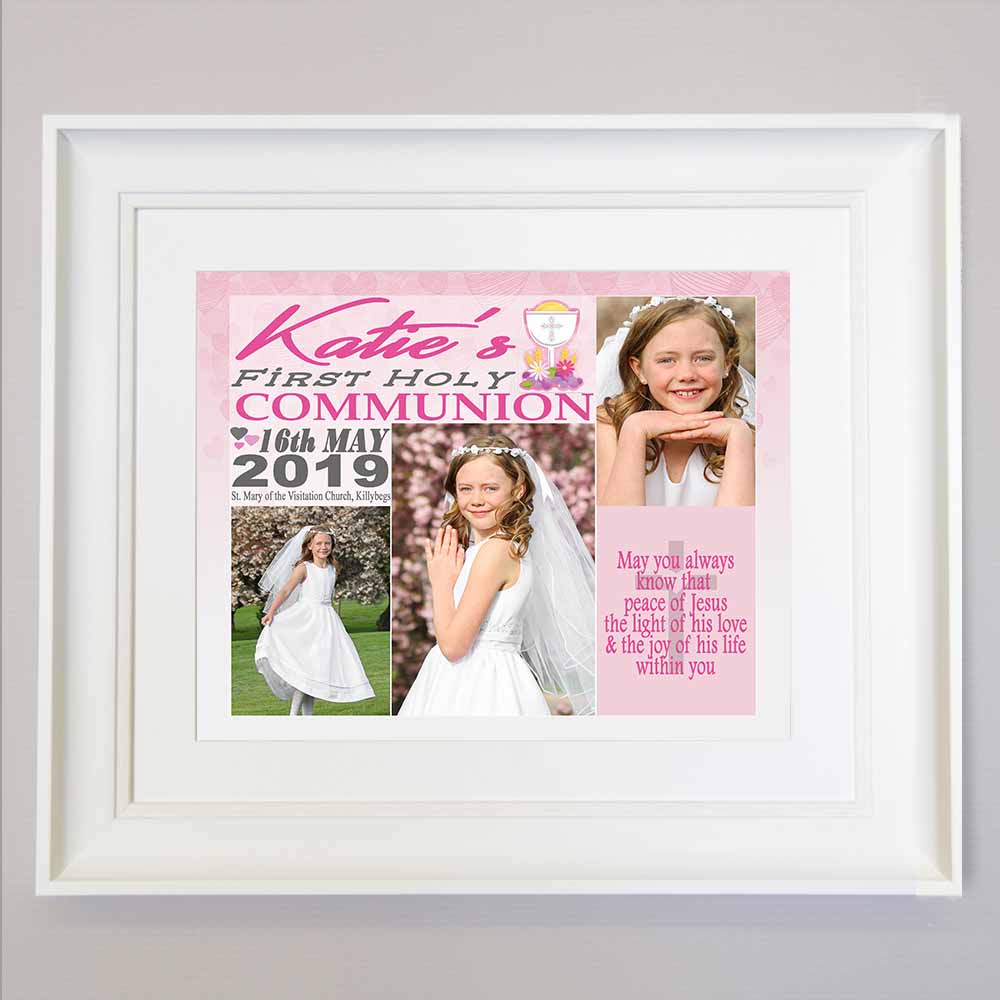 Light Of Love First Holy Communion Framed Photo Collage