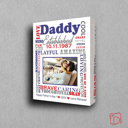 Dad Was Established Sentiment Gift Frame - Do More With Your Pictures