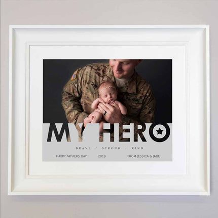 Dad Is My Hero Photo Collage Wall Art - Do More With Your Pictures
