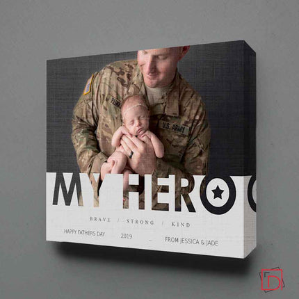Dad Is My Hero Photo Collage Wall Art - Do More With Your Pictures