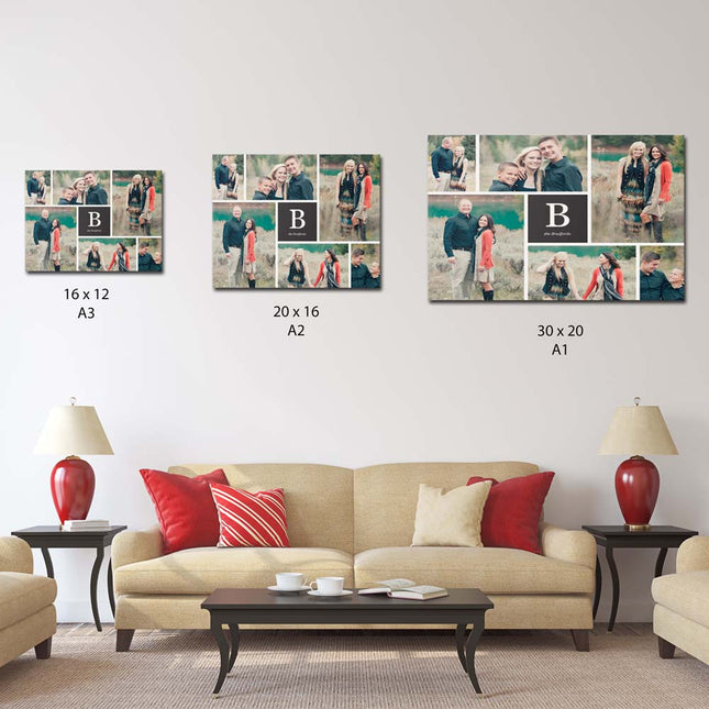 Monogram Family Moments On Canvas