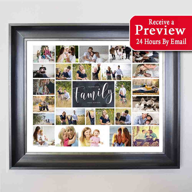 Family Love Framed Photo Collage