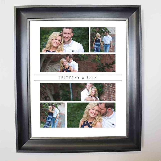 Engagement Moments Photo Collage Wall Art