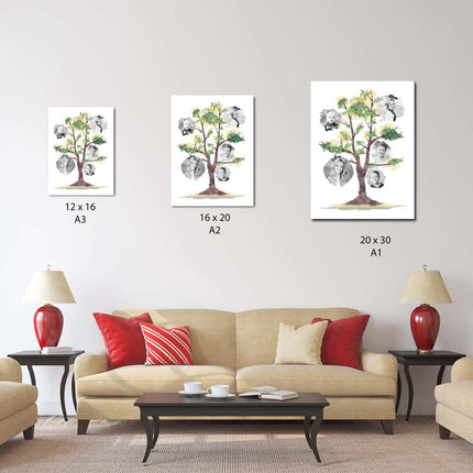 Our Family Tree Photo Collage On Canvas
