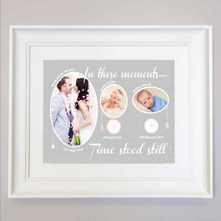 In These Moments Time Stood Still Grey Wall Art - Do More With Your Pictures