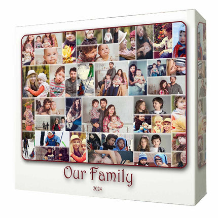 Our Family Cloud Photo Collage On Canvas