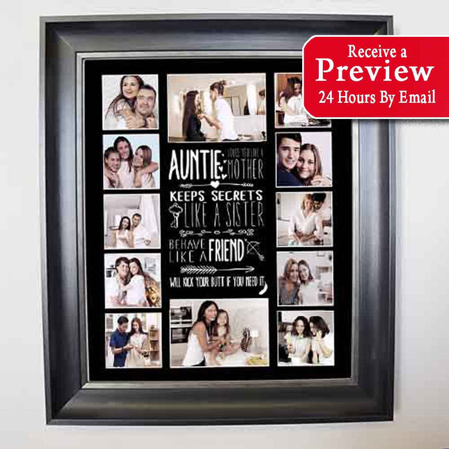 Aunty Like you a Mother Photo Collage Gift For Your Aunt