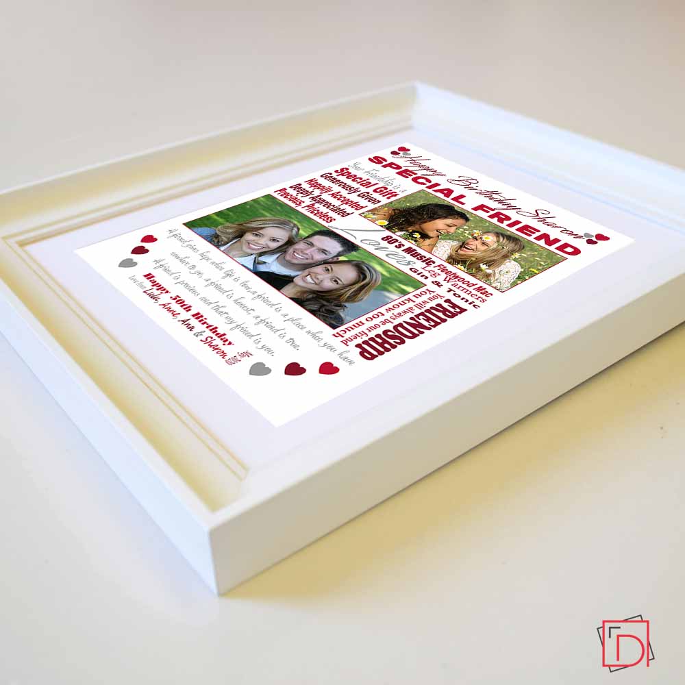 Best Friends Birthday Sentiment Frame - Do More With Your Pictures