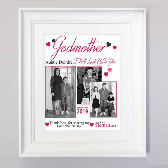 Godmother I Will Look Up To You Sentiment Frame - Do More With Your Pictures