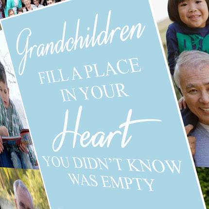 Grandchildren Fill A Place In Your Heart On Canvas