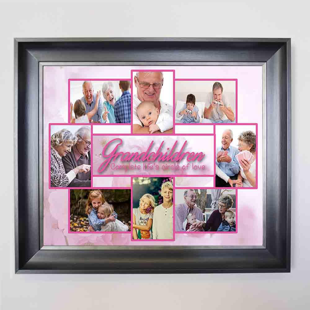 Lavender Life is a Circle of Love Framed Photo Collage