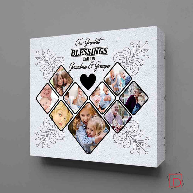 Lavender Our Greatest Blessing Framed Photo Collage