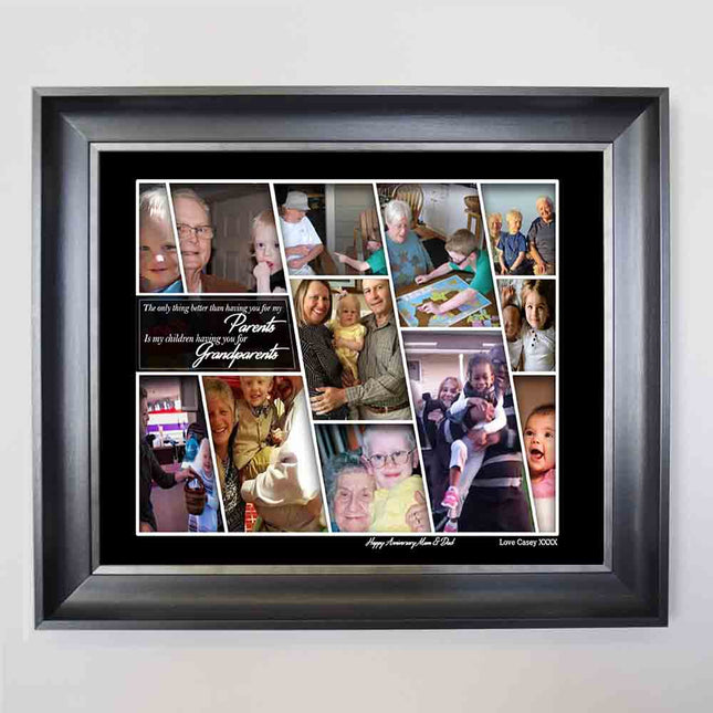 Grandparents Picture Framed Photo Collage - Do More With Your Pictures