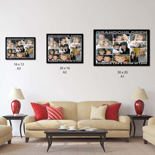 Complete Life Circle of Love Canvas Collage