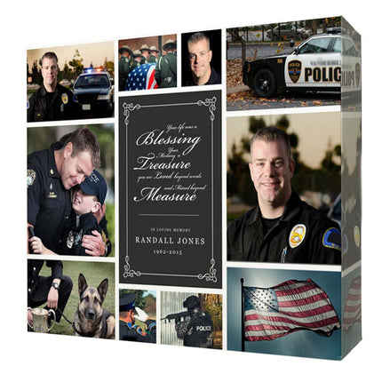 A Hero Memorial Photo Collage On Canvas
