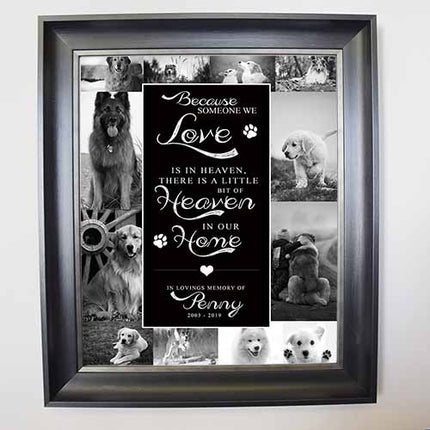 In Heaven Pet Memorial Framed Photo Collage - Do More With Your Pictures