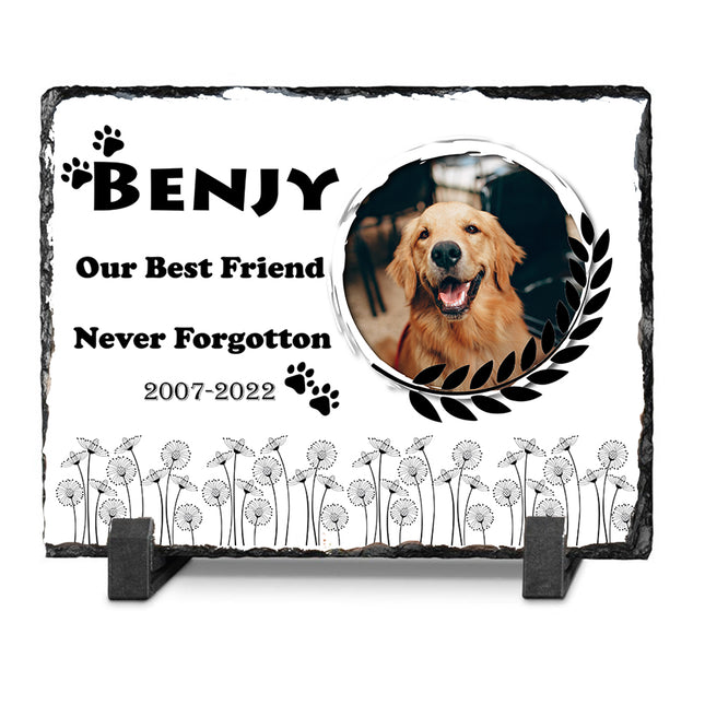 Pet Remembrance Plaque, Our Best Friend Never Forgotten