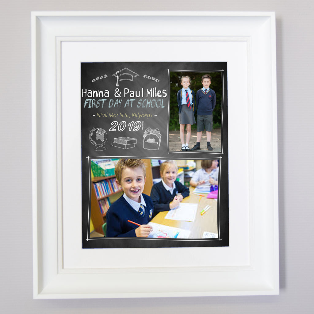 First Day At School Chalk Board Wall Art - Do More With Your Pictures
