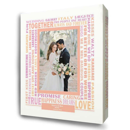 Personalised Wedding Song Picture On Canvas