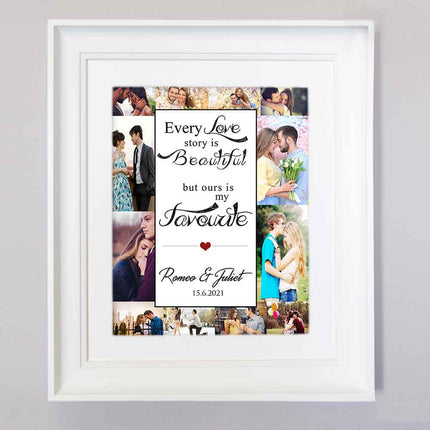 Every Love Story Is Beautiful Photo Collage Wall Art - Do More With Your Pictures