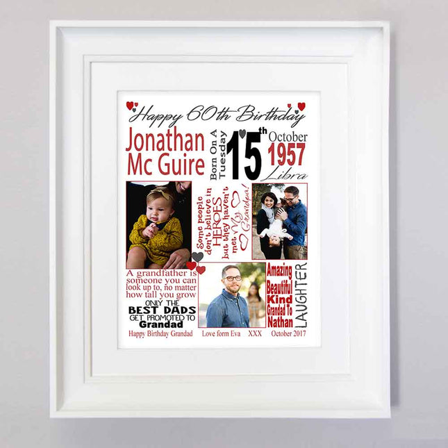 60th Birthday Sentiment Frame - Do More With Your Pictures
