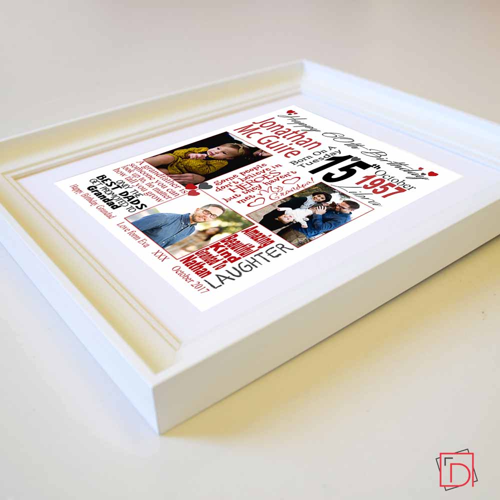 60th Birthday Sentiment Frame - Do More With Your Pictures