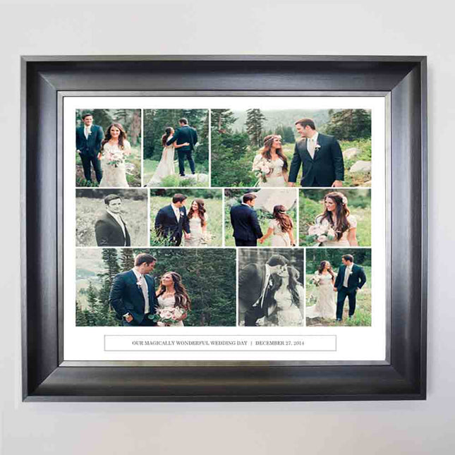 Cancun Wedding Framed Photo Collage - Do More With Your Pictures