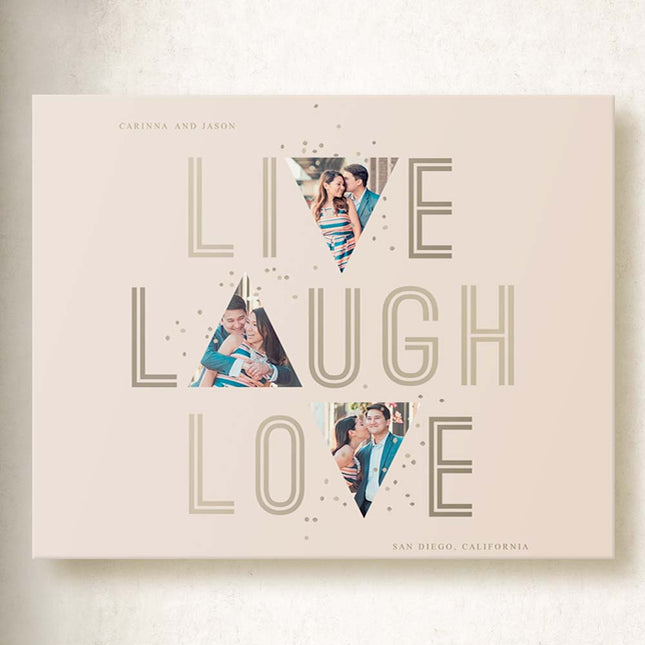 Live, Laugh and Love Canvas Art