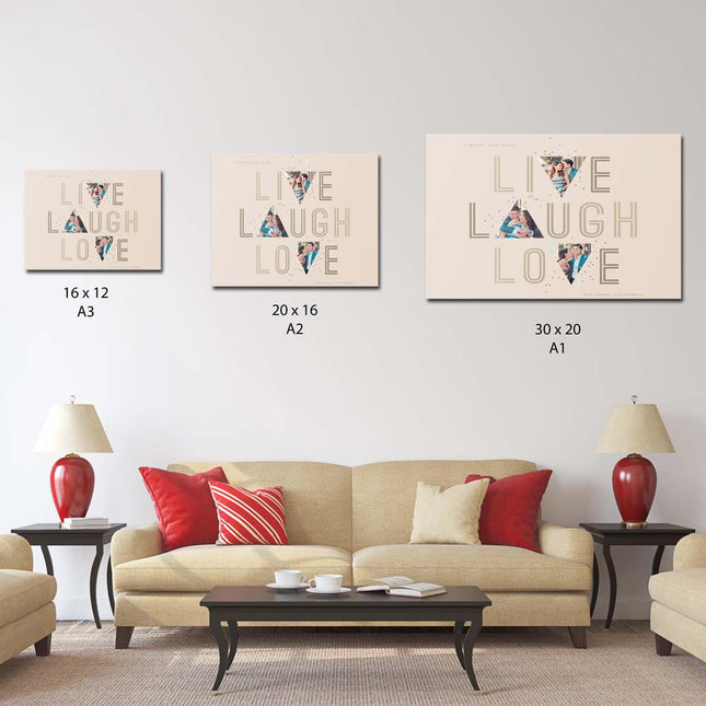 Live, Laugh and Love Canvas Art