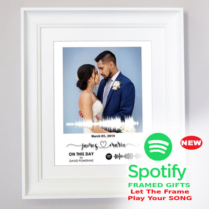 Our Wedding Day With Sound Cloud  Spotify Code Wedding Gift