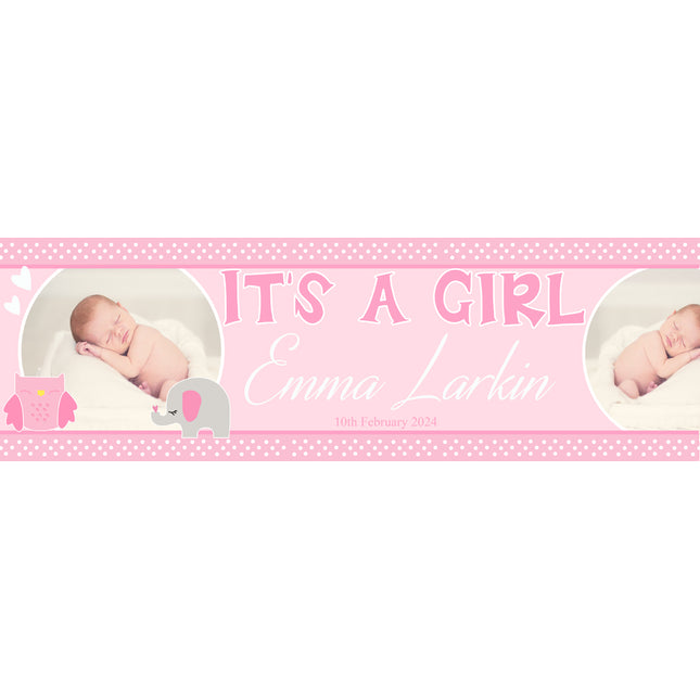 Its A ! Welcome Home Personalised Photo Banner