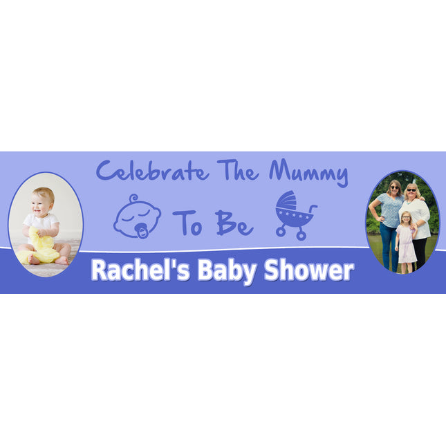 Celebrate The Mammy Baby Shower Personalised Photo Banner
