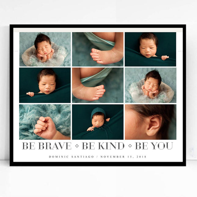 Be Brave Little One Collage On canvas
