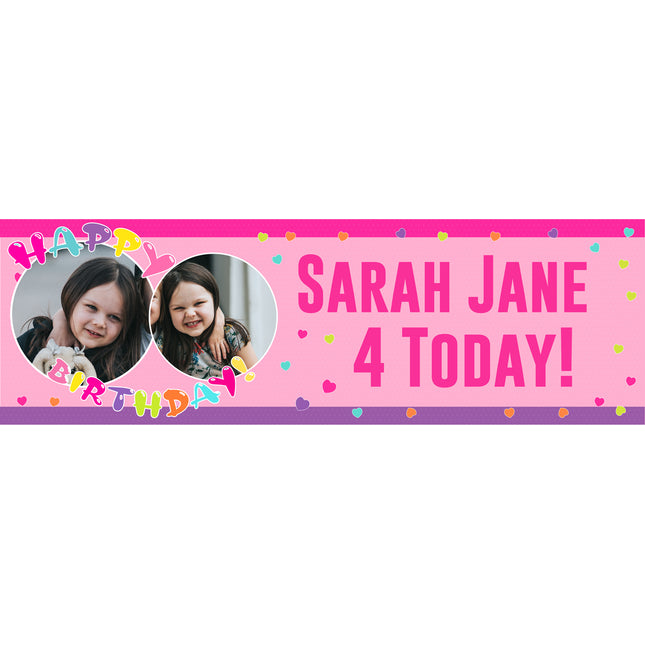 Its A special Confetti Party Personalised Photo Banner