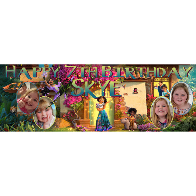Disney Encanto Birthday Personalised Photo Banner