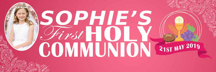 My First Holy Communion Party Personalised Banner
