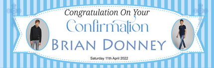 Framed Confirmation Personalised Photo Banner