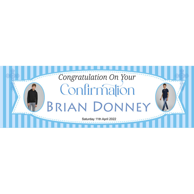 Framed Confirmation Personalised Photo Banner