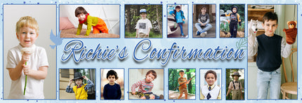 Your Life Confirmation Collage Personalised Photo Banner