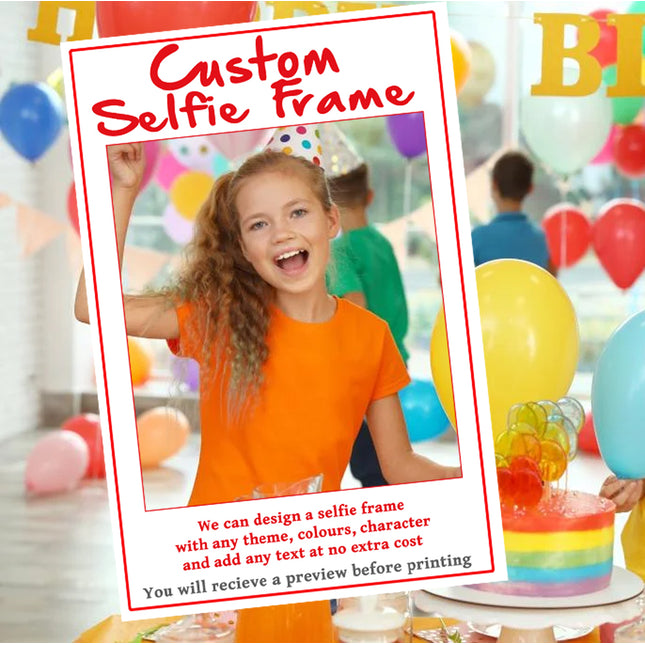 Custom Personalised Party Selfie Frame
