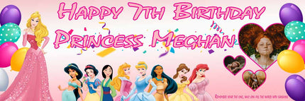 My Princess Birthday Party Personalised Banner