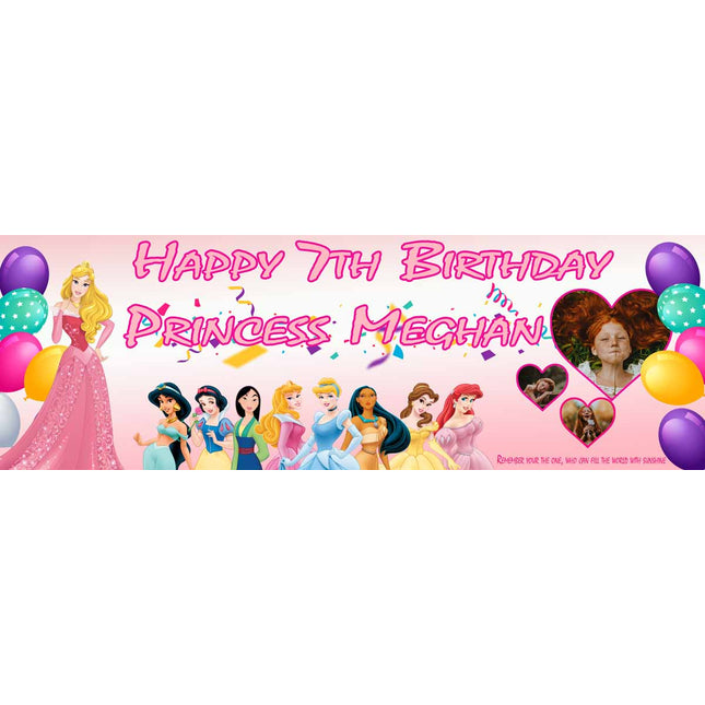 My Princess Birthday Party Personalised Banner