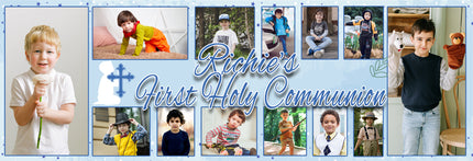 Your Life First Communion Collage Personalised Photo Banner