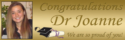 Congratulation On Your Graduations Personalised Photo Banner