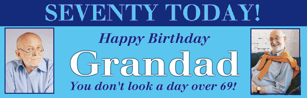 Just A Day Older Personalised Birthday Photo Banner