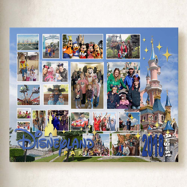 Magical Location Photo Collage On Canvas