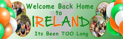 The Irish Welcome Home Personalised Photo Banner