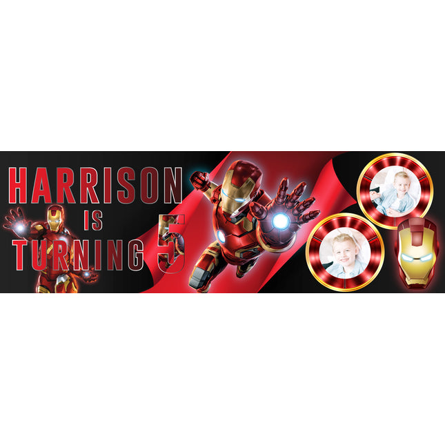 The Iron Man Personalised Photo Banner