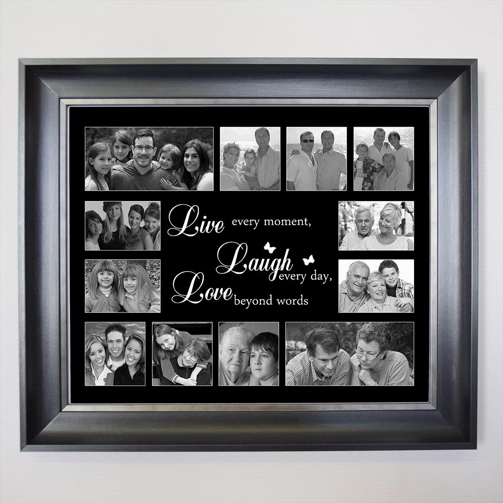 LIVE LAUGH LOVE Friends Framed Photo Collage